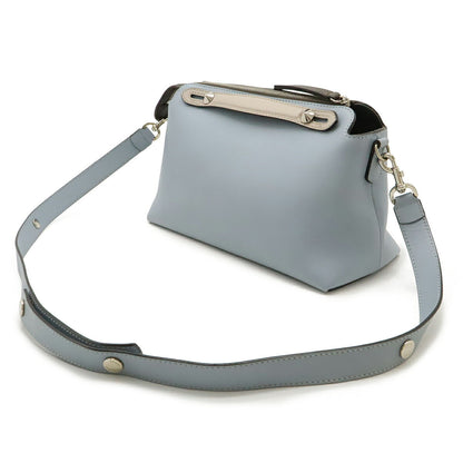 Fendi Zucca Mini Croissant Canvas Leather Handbag