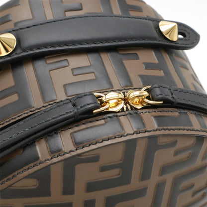 Fendi Trebucket Leather Shoulder Bag