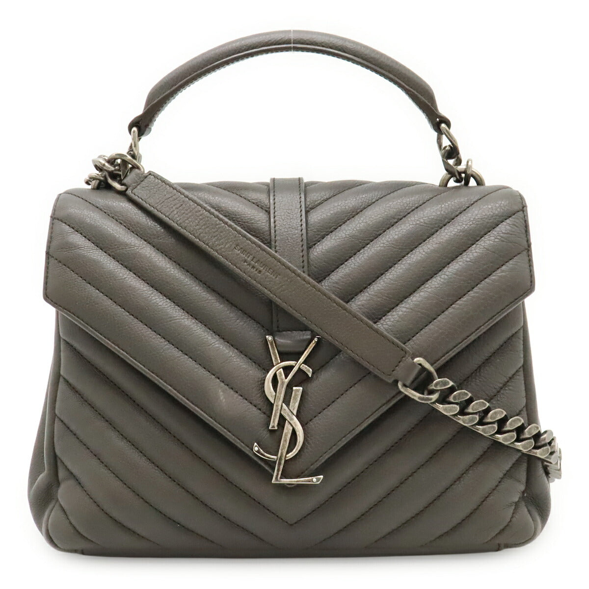 Saint Laurent College Leather 2Way Handbag
