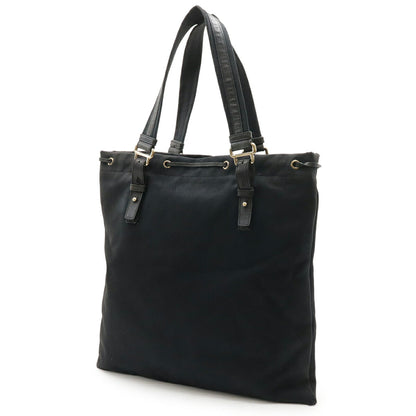 Yves Saint Laurent Kahala Rive Gauche Canvas Leather Tote Bag