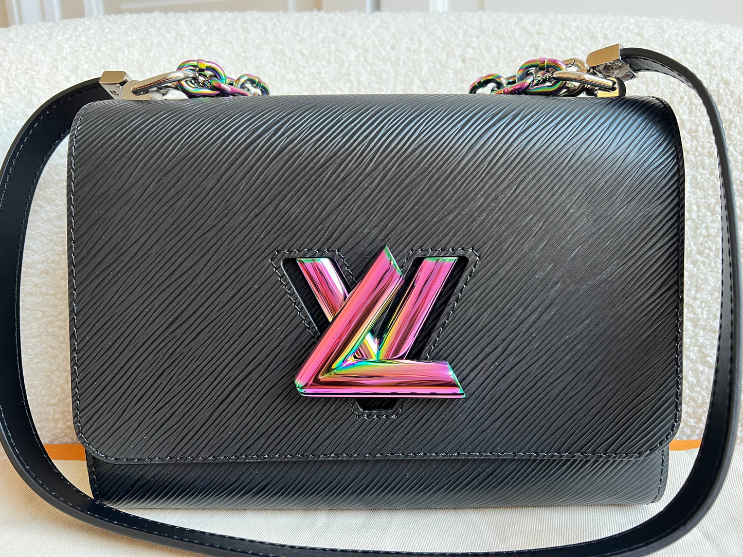 Louis Vuitton Black Triple Chain Twist MM Shoulder Bag (RRP £3550)