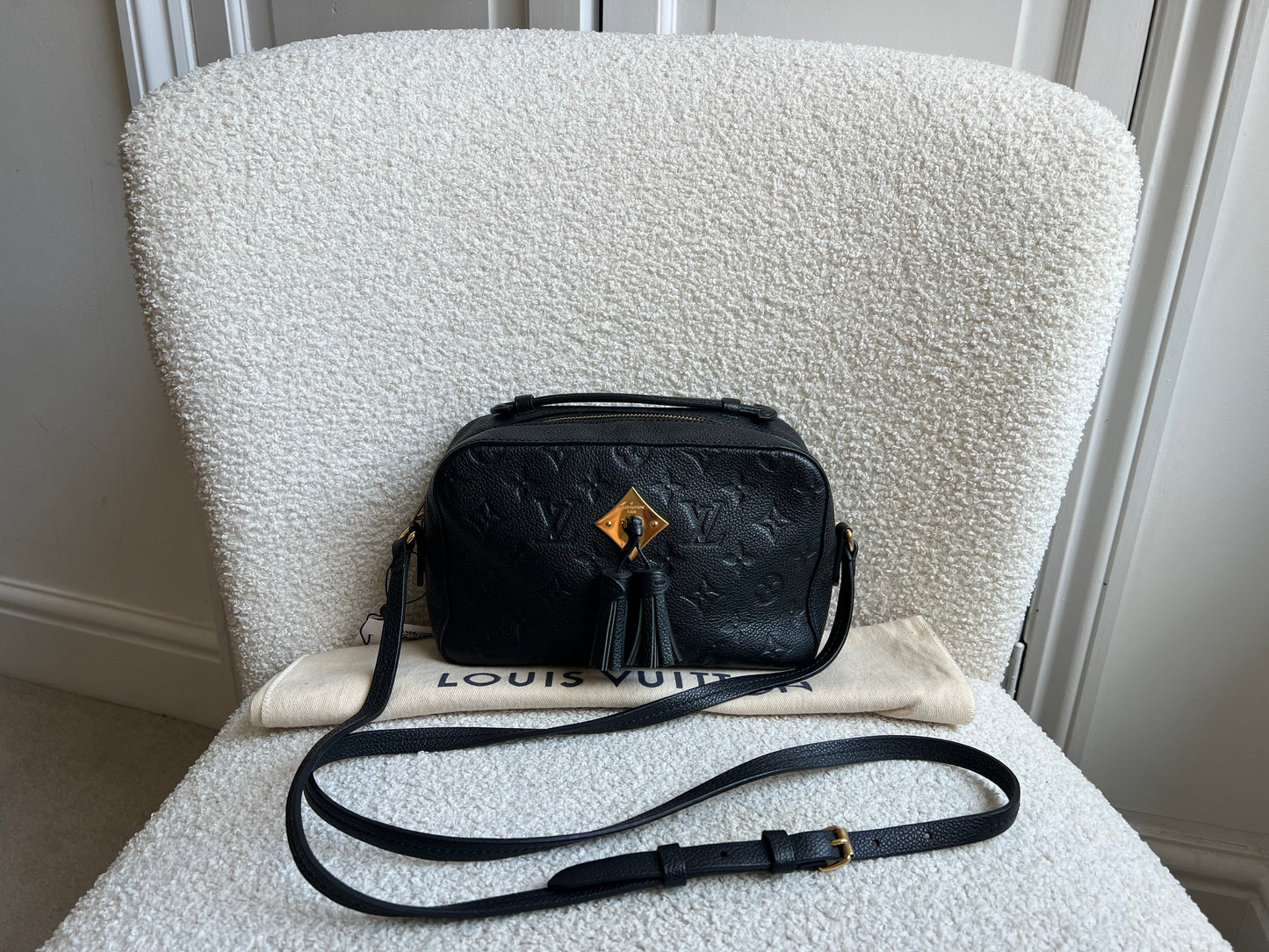 Louis Vuitton Saintonge Black Empreinte