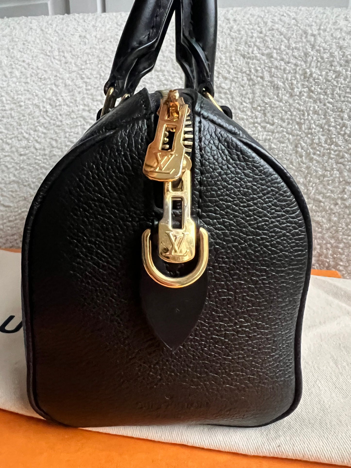 Louis Vuitton Speedy Black Empreinte Bandouliere 20 (RRP £1960)