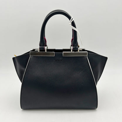 FENDI Vitello Dolce Mini 3Jours Tote Black LA15492