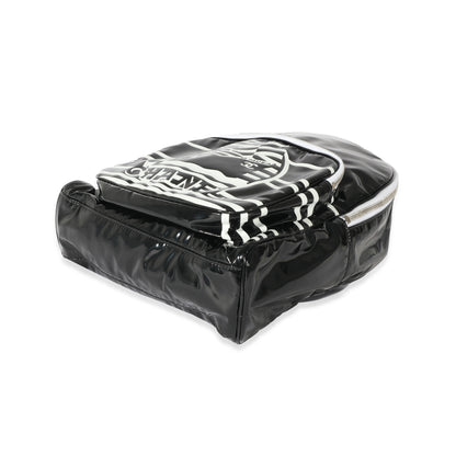 Chanel Black White Vinyl Small La Pausa Backpack