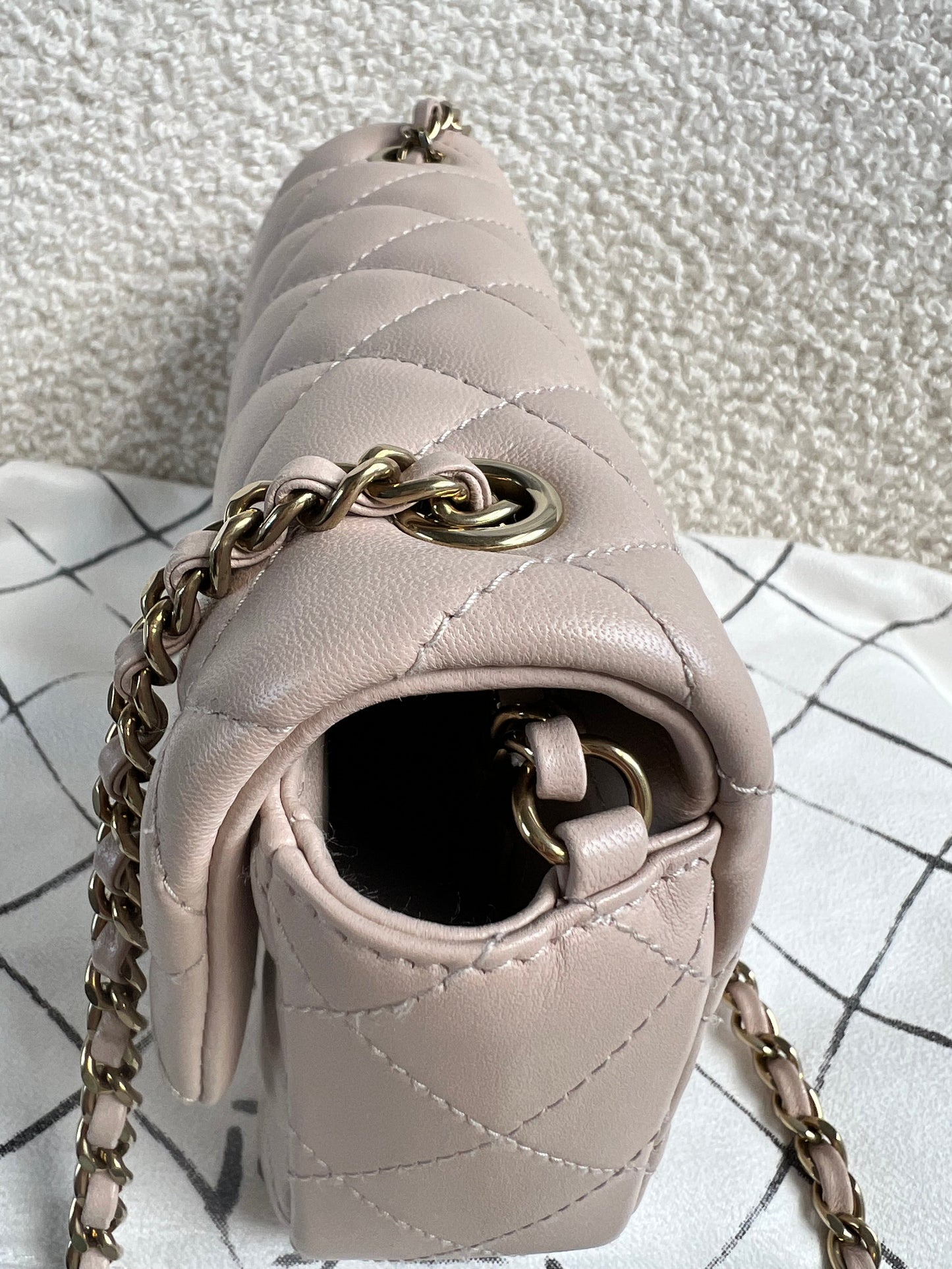 Chanel Mini Rectangular Classic Flap in Lambskin (RRP £4,390)
