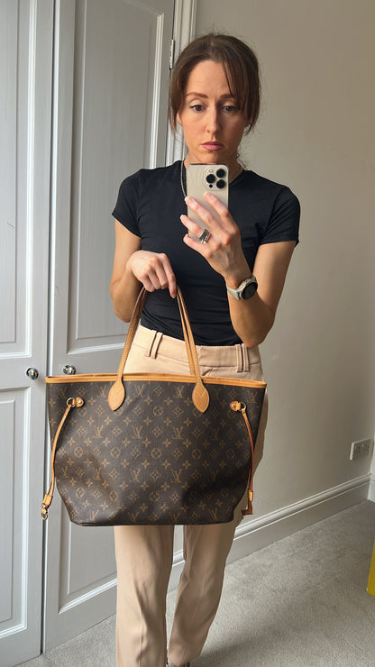 Louis Vuitton Neverfull MM Monogram Beige