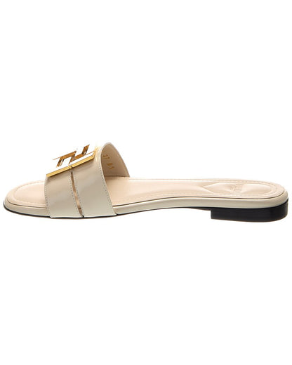 Fendi Ffold Leather Sandal