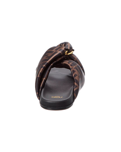 Fendi Feel Ff Satin Sandal