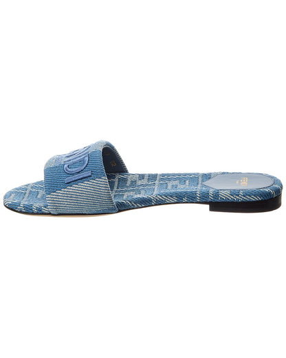 Fendi Signature Jacquard Sandal