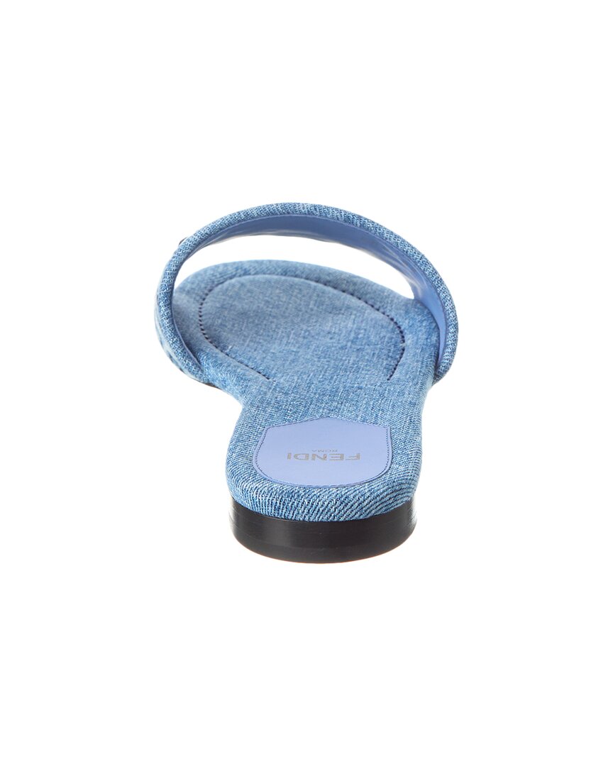 Fendi Signature Denim Sandal
