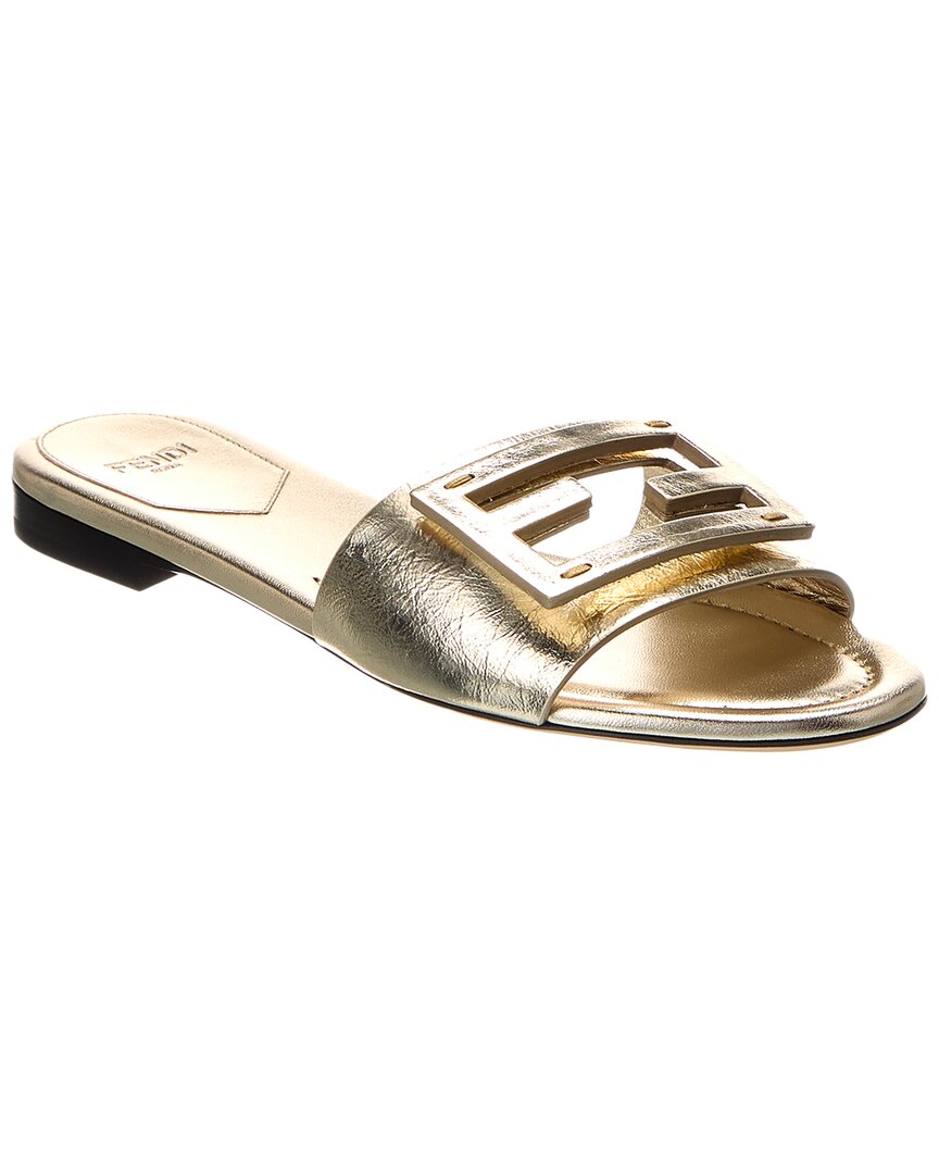 Fendi Baguette Leather Sandal