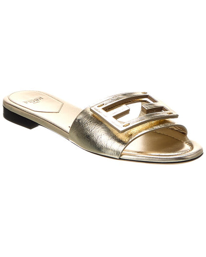 Fendi Baguette Leather Sandal