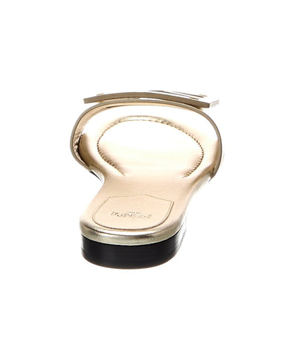 Fendi Baguette Leather Sandal