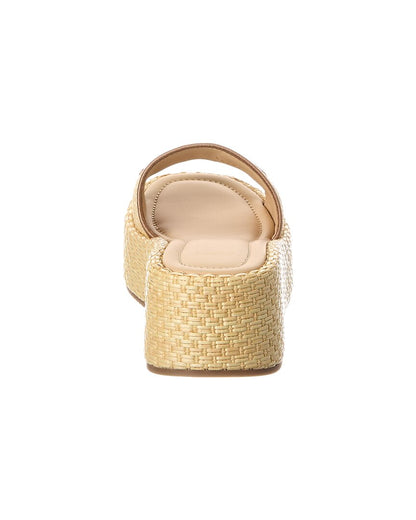 Fendi Sunshine Raffia Platform Sandal