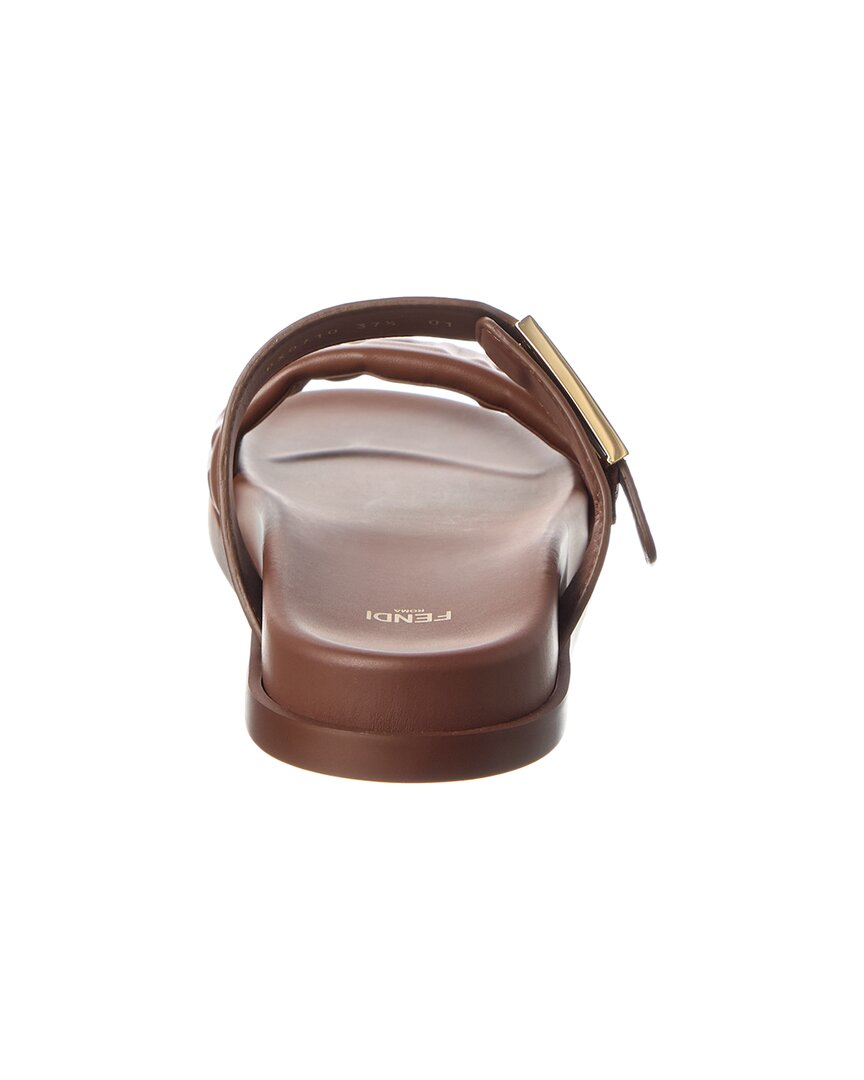 Fendi Feel Ff Leather Sandal