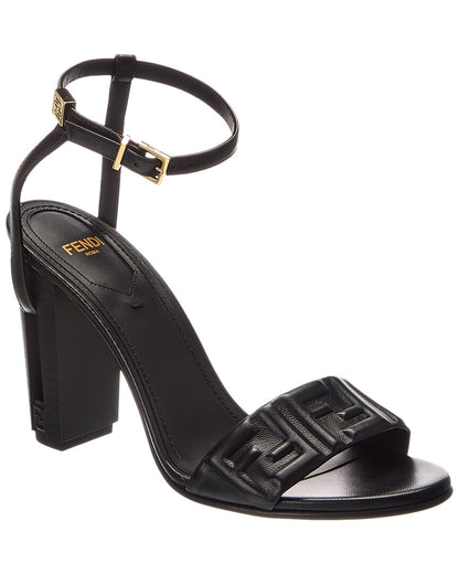 Fendi Delfina Leather Sandal