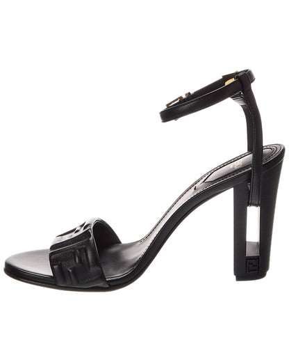 Fendi Delfina Leather Sandal