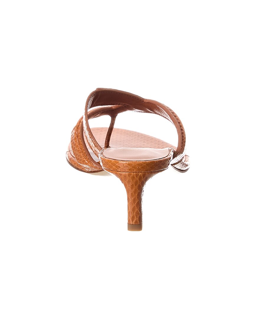 Fendi Fling Snakeskin Sandal