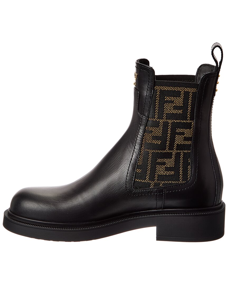 Fendi Filo Leather Biker Boot