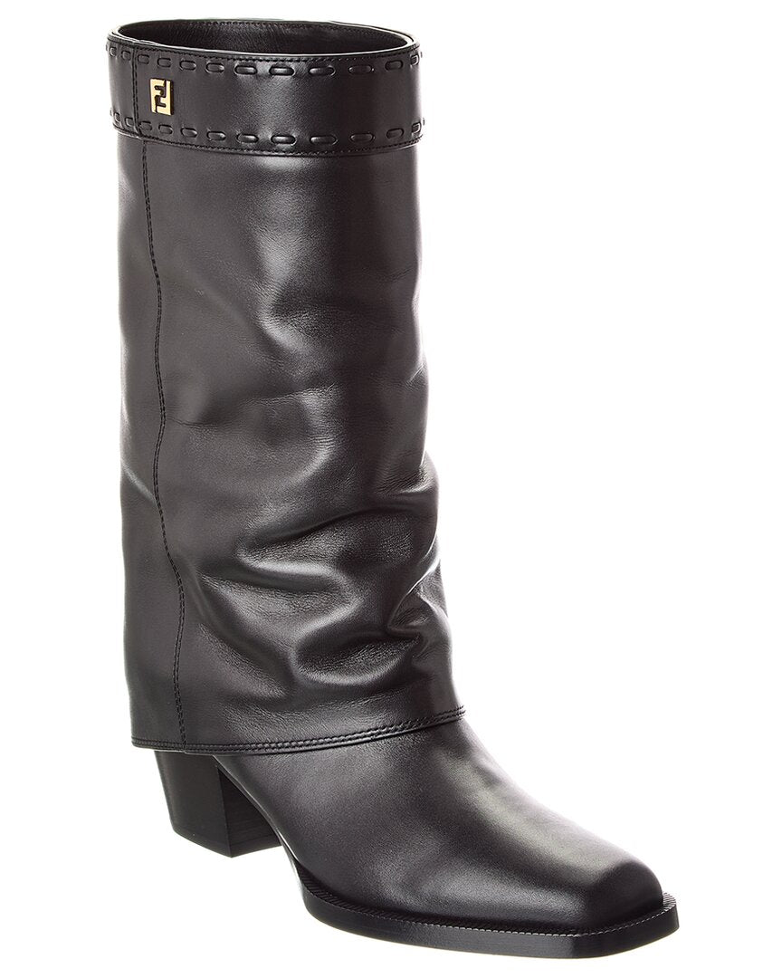 Fendi Ff Leather Boot