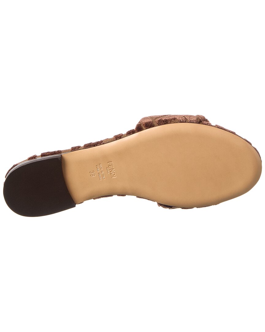 Fendi Sunshine Velvet Sandal