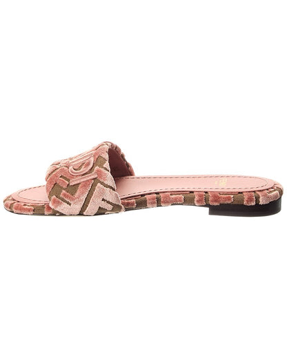 Fendi Sunshine Velvet Sandal