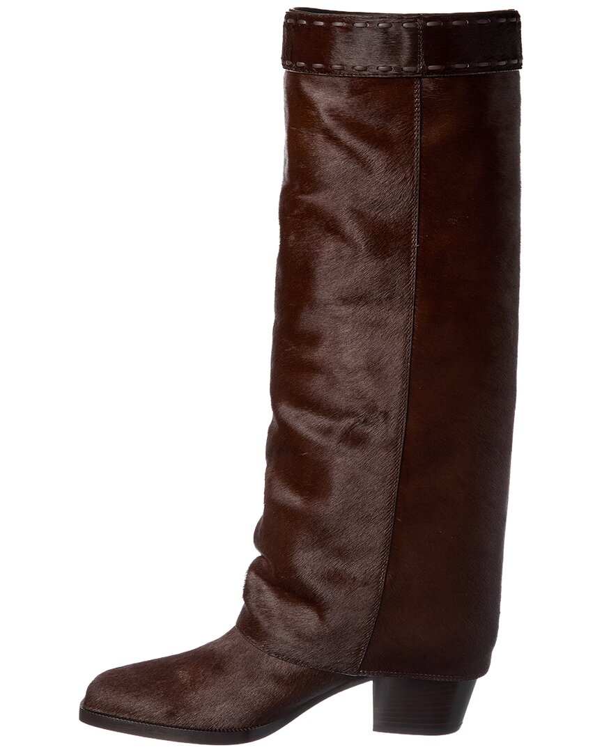 Fendi Show Haircalf Knee-High Boot