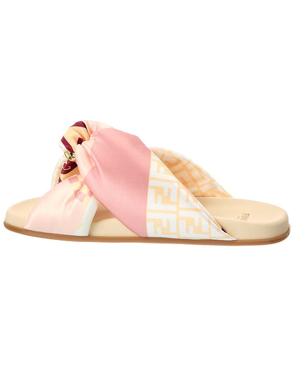 Fendi Feel Satin Sandal