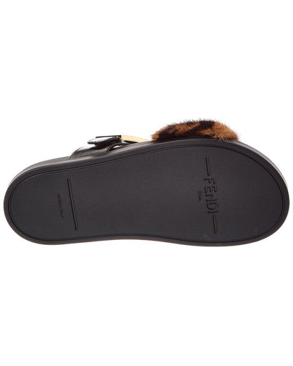 Fendi Feel Leather Sandal