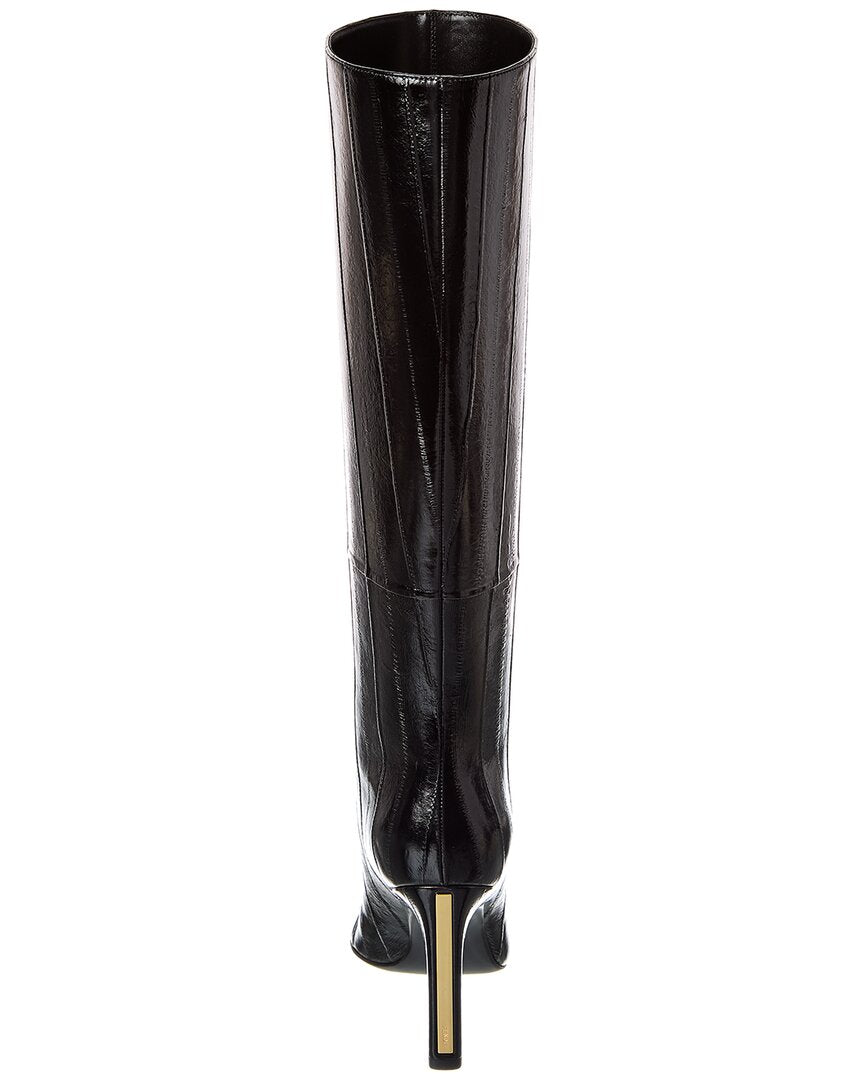 Fendi Arco Leather Knee-High Bootie