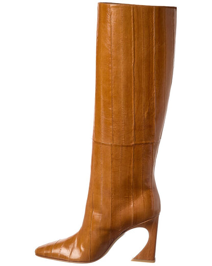 Fendi Arco Leather Knee-High Bootie