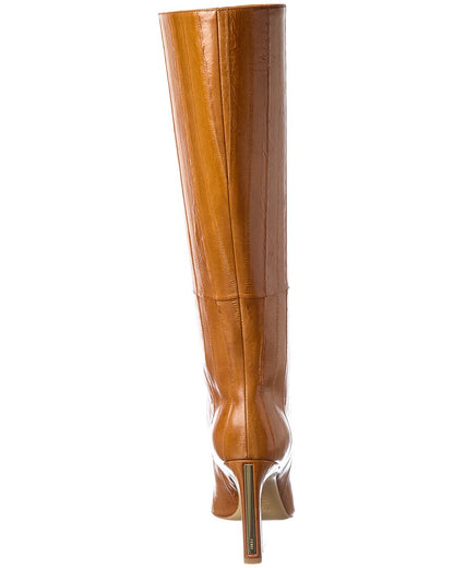 Fendi Arco Leather Knee-High Bootie