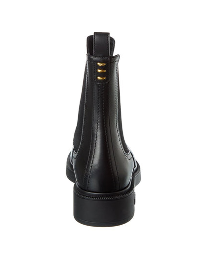 Fendi Filo Leather Biker Boot