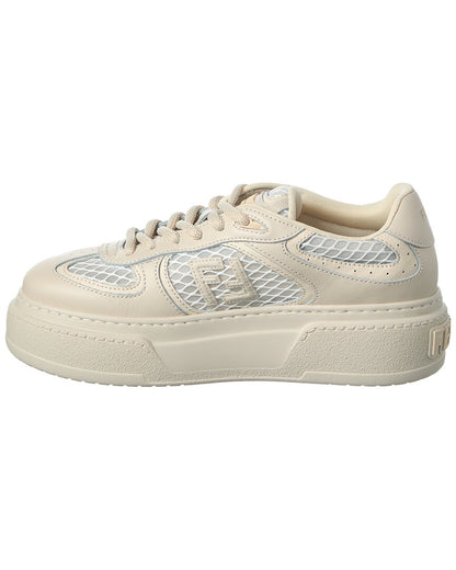 Fendi Match Leather & Mesh Platform Sneaker