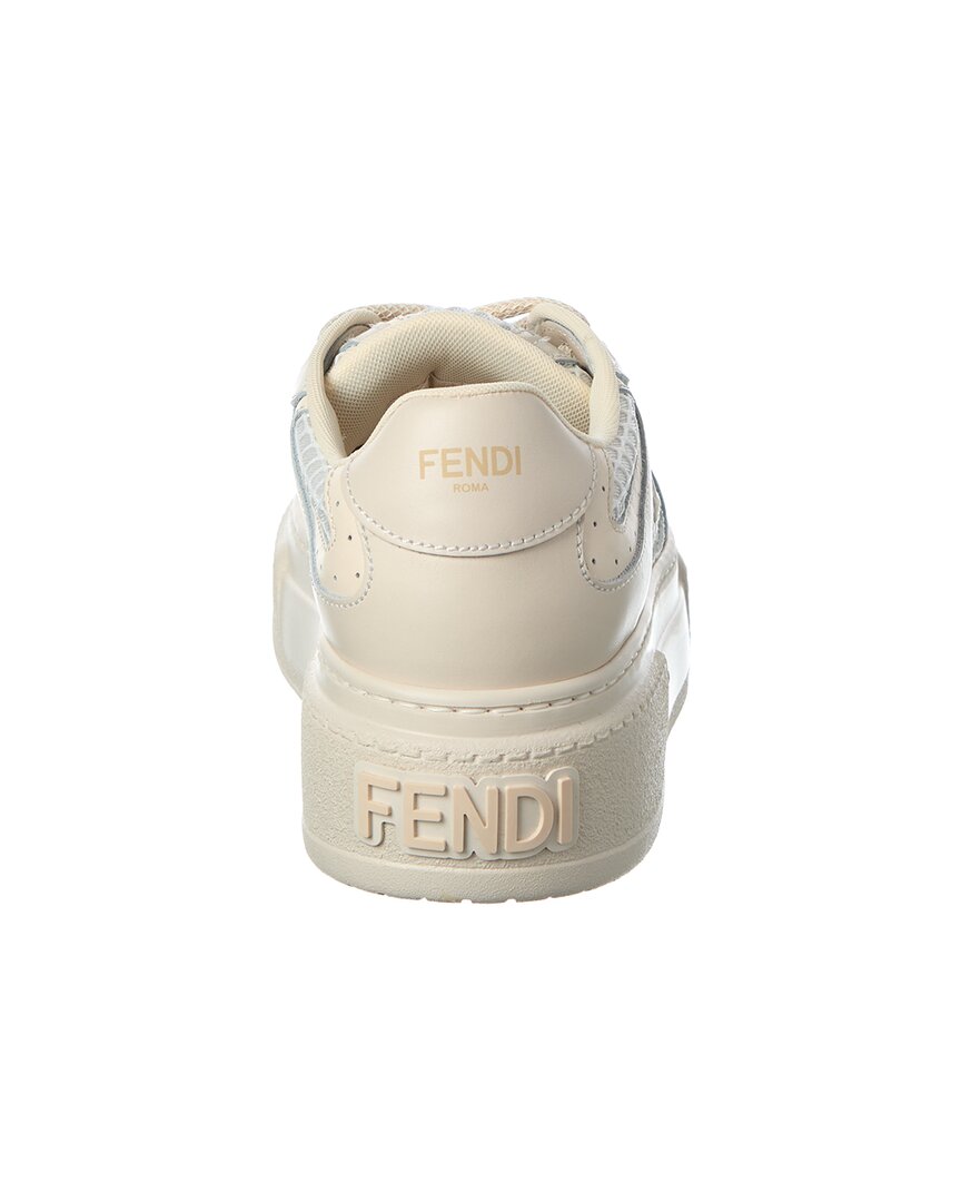 Fendi Match Leather & Mesh Platform Sneaker