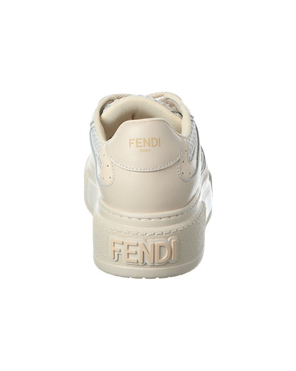 Fendi Match Leather & Mesh Platform Sneaker