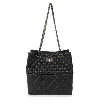 Chanel Black Calfskin Tall 2.55 Reissue Tote