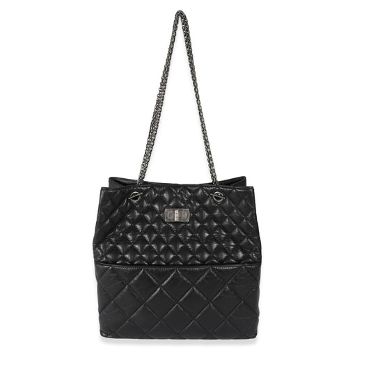 Chanel Black Calfskin Tall 2.55 Reissue Tote