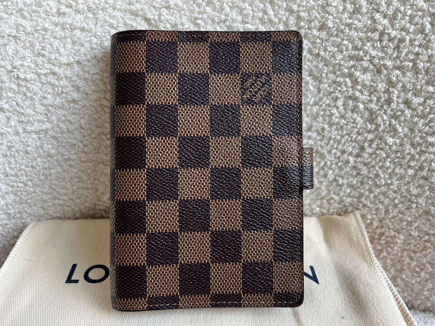 Louis Vuitton Damier Ebene Small Ring Agenda Cover (RRP £290)