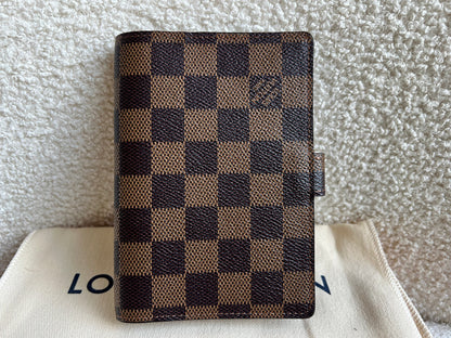 Louis Vuitton Damier Ebene Small Ring Agenda Cover (RRP £290)