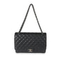 Chanel Black Quilted Caviar Maxi Double Flap Bag