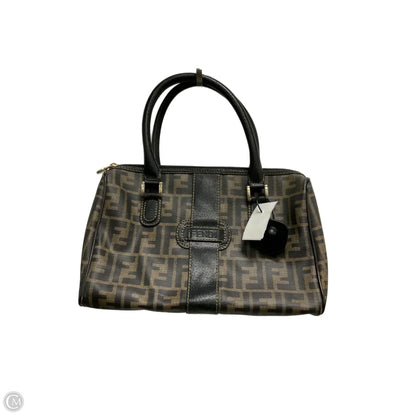Zucca Boston Bag By Fendi, Size: Medium