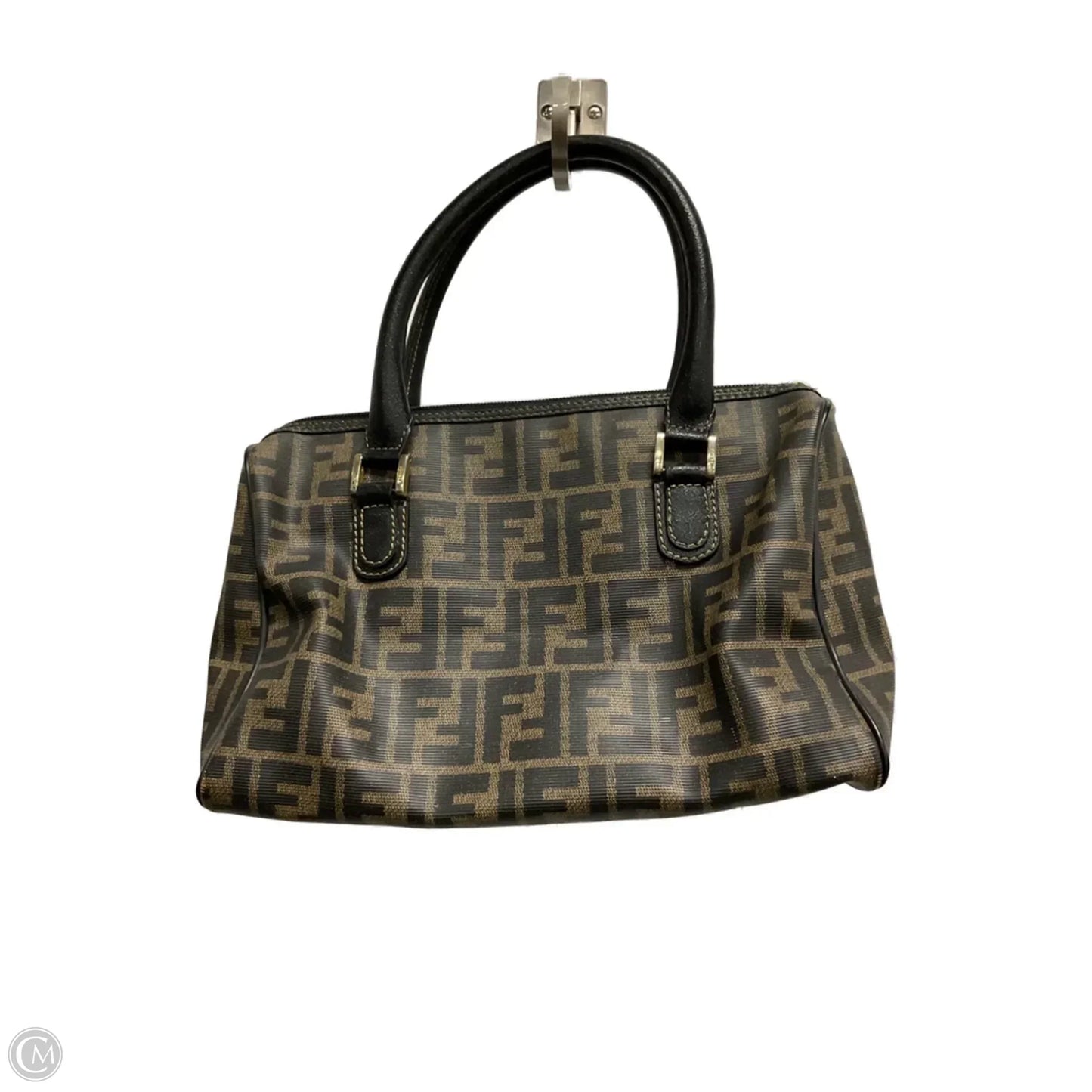 Zucca Boston Bag By Fendi, Size: Medium