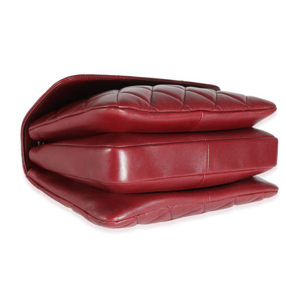 Chanel Burgundy Quilted Lambskin Small Trendy Flap Bag