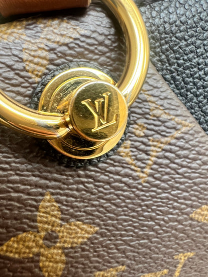 Louis Vuitton V Tote MM Tan and Monogram Canvas (RRP £1,890)