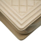 Chanel Beige Quilted Lambskin Medium Boy Bag