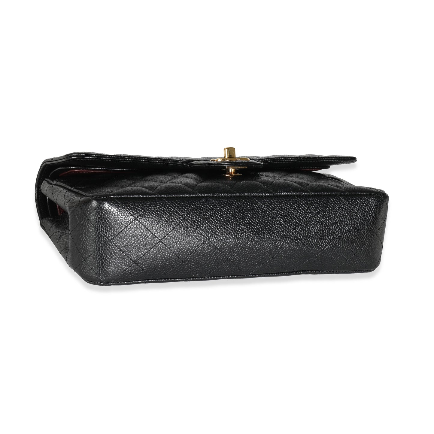 Chanel Flap Medium Classic Quilted Caviar Black Shoulder Bag Style 6