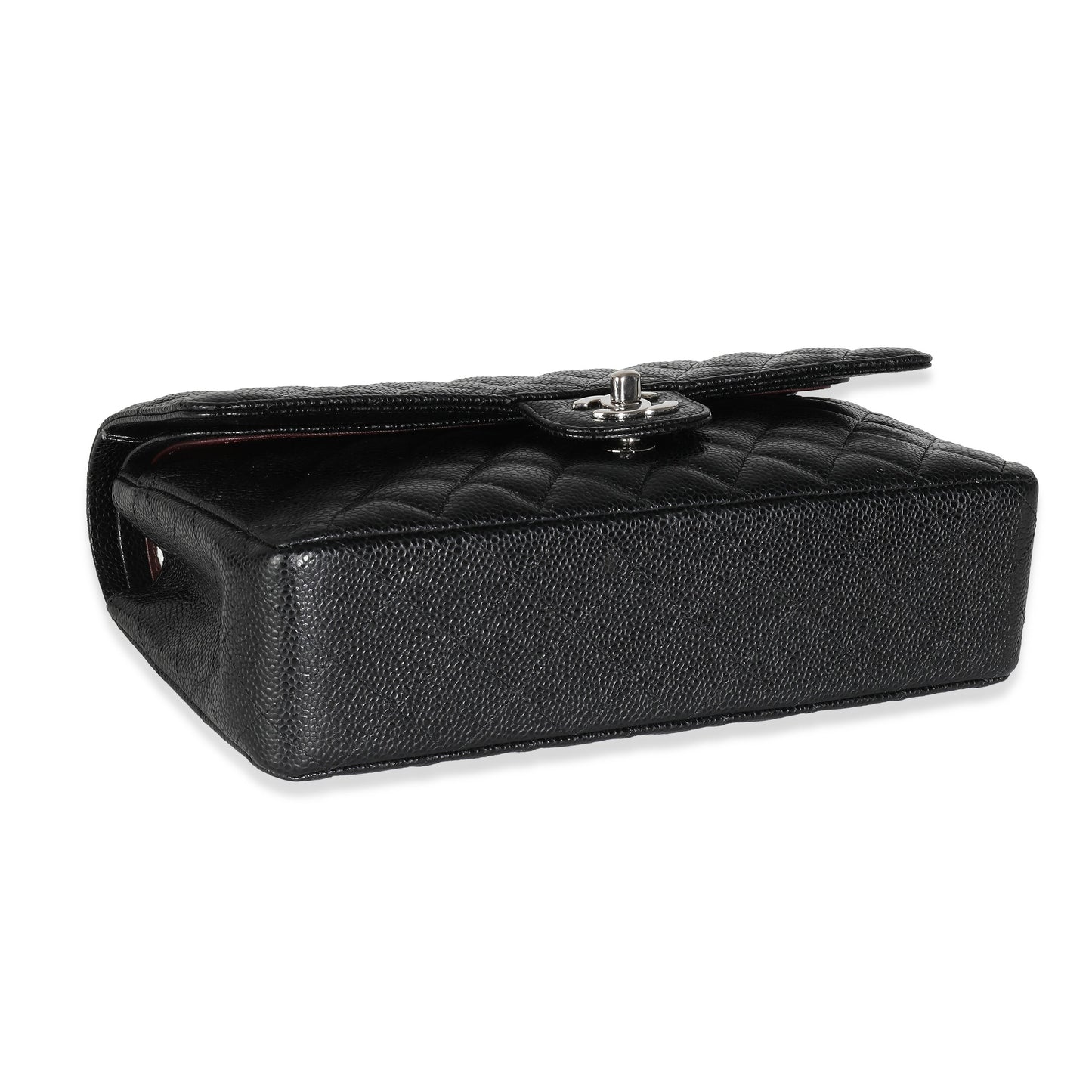 Chanel Flap Medium Classic Quilted Caviar Black Shoulder Bag Style 3