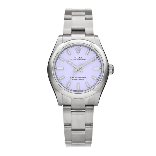 Stainless Steel 31mm Oyster Perpetual Watch Lavender 277200
